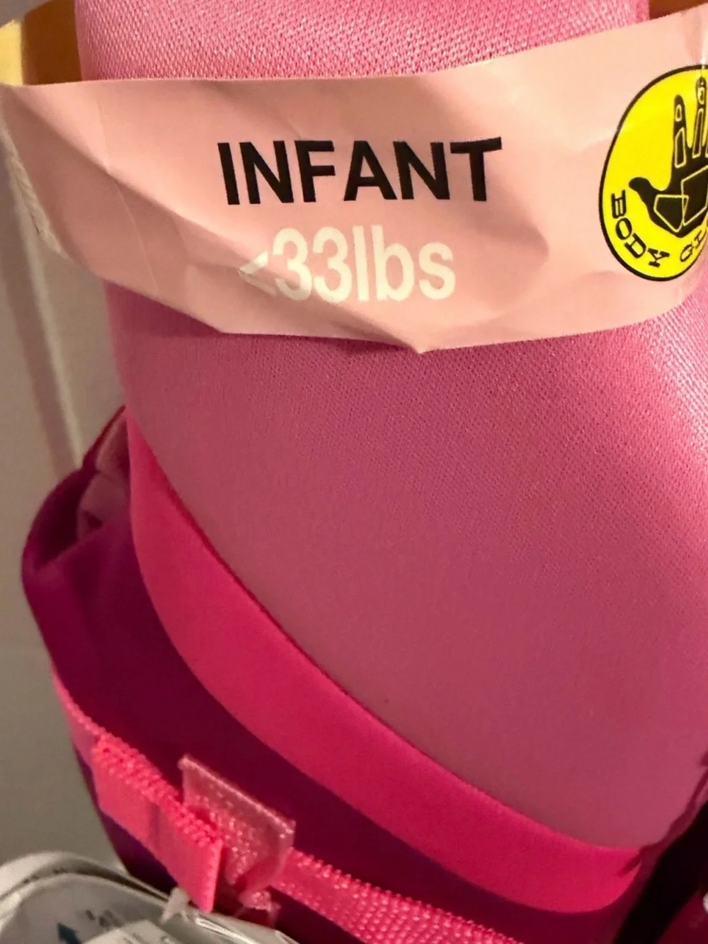Body Glove Pink Infant PFD with Logo